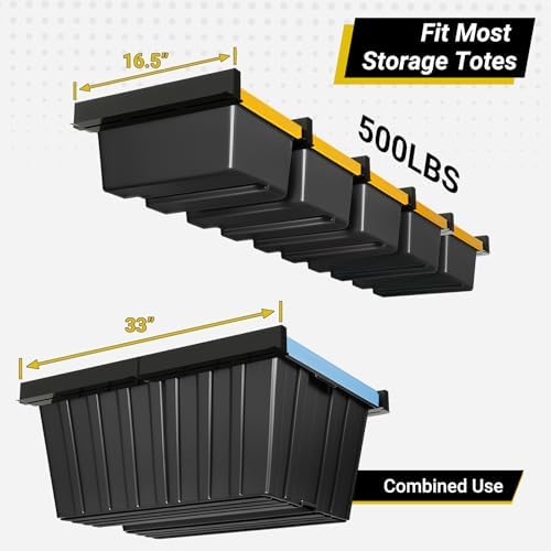 5-bin Overhead Garage Storage Rack, Ceiling Storage Racks - Image 3