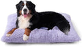 EHEYCIGA Fluffy Dog Crate Bed, Plush XX Large Dog Pillow, Purple by EHEYCIGA