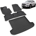 All Weather Car Floor Mats & Cargo Liner Set Fit for Hyundai Tucson 2016-2021 Floor Liners Trunk Liner Tucson Cargo Mat Accessories Black by VOUKIY