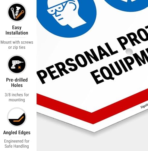 Stop Wear Your Personal Protective Equipment Sign, - Image 2