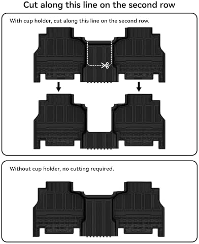 3W Floor Mats & Cargo Liner for Jeep Wagoneer 2022-2026 7-Seat (Not 8-Seat) - Image 4