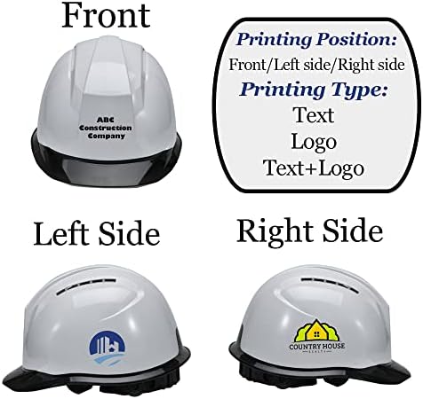 Customized Safety Hard Hat Construction Work Safety Helmet Adjustable Ratchet Suspension Full Brim with Abs Shell Construction hat - Image 2