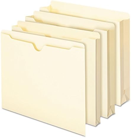 Smead File Jacket, Reinforced Straight-Cut Tab, Flat-No Expansion, Letter Size, Manila, 100 per Box (75500) - Image 5