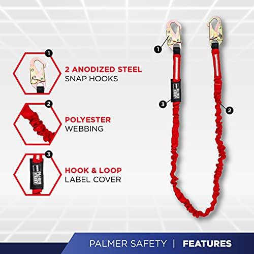 Palmer Safety Hammerhead 5pt Safety Harness Back Padded, QCB Chest, Tongue Buckel Legs Straps, Back & Side D-Rings - Image 5