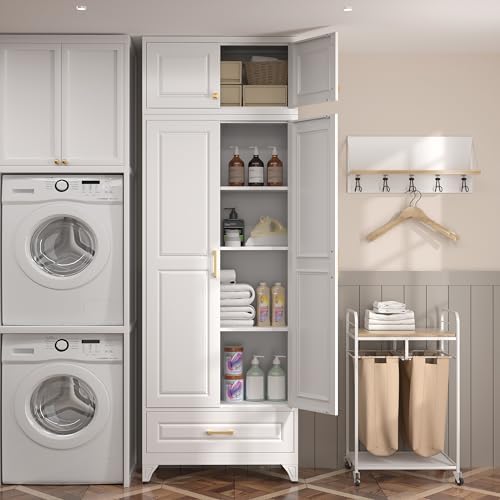 SteeLoong 90" Metal Storage Cabinet with Doors and 3 Adjustable Shelves - Image 4