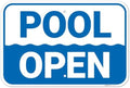 Pool Open Sign, by SigoSigns