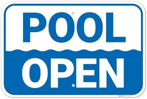 Pool Open Sign, by SigoSigns