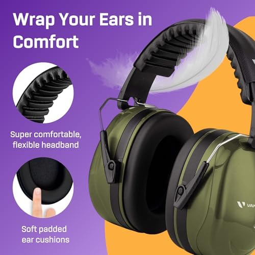 Noise Reduction Earmuffs for Adults - 35 dB (2K Hz) Protection Headphones - Image 5