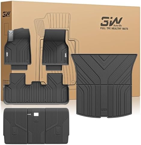 3W 2025 2026 Tesla Model Y Juniper Only for 5 Seat Floor Mats by 3W