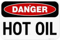 Danger Hot Oil OSHA Sign, by SigoSigns