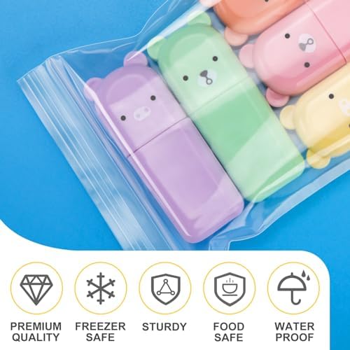 1200Pcs 3" x 3" Clear Plastic Zip Bags, 2 Mil - Image 3