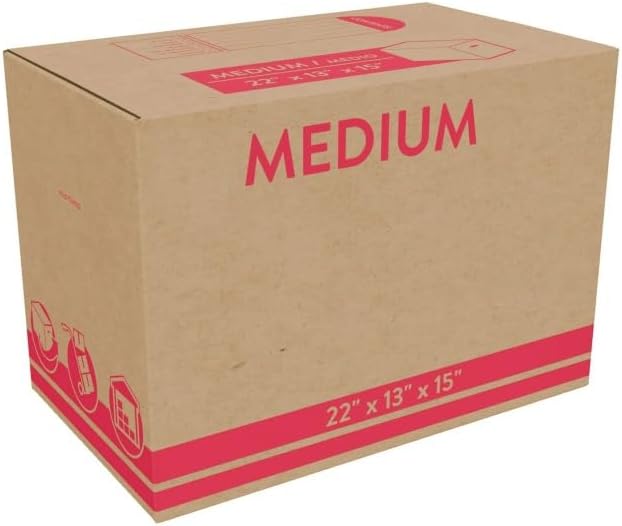 Medium Moving Boxes 10 Pack, 22x13x15.5" Corrugated Cardboard Boxes - Image 5