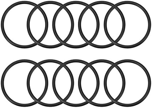 uxcell Nitrile Rubber O-Rings 40.8mm OD 35.5mm ID 2.65mm Width, Metric Sealing Gasket for Automotive Machine Plumbing, Pack of 10 by uxcell