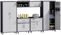 6-Piece Garage Storage Cabinets System Heavy Duty Workshop Set by FLIXELIO