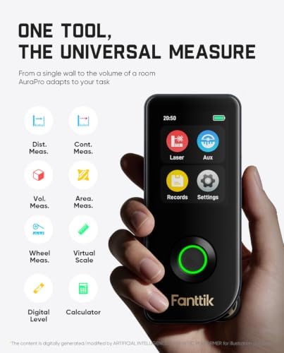 Fanttik A11 Ultra 3-in-1 Digital Laser Measure with Wheel Roller and Screen - Image 3