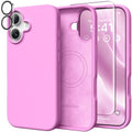 GolbinBox Magnetic for iPhone 17 Case, Silicone Cover, Cherry Blossom by GolbinBox