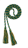 Tassel Depot Graduation Honor Cord - Dark Green/Oriental Gold - Every School Color Available - Made In Usa by TasselDepot