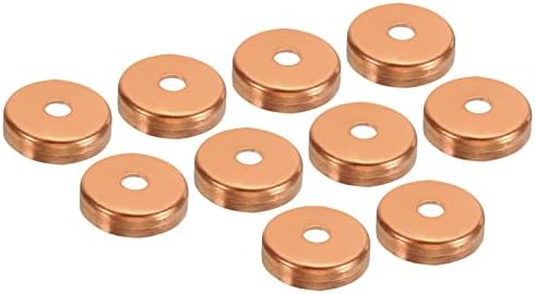 PATIKIL 1" Copper End Cap with 1/4" Hole, 10 Pcs Pipe Fitting Sweat Plug Connection for Water Pipe Plumbing, HVAC, Refrigeration System by PATIKIL