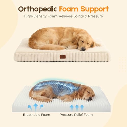 Orthopedic Dog Bed for XL Dog, Waterproof Washable Pet Bed for Crate - Image 4
