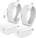 iPhone 18 17 16 15 Charger Fast Charging 2Pack Apple USB C Charger Block by Icseio