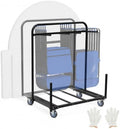 Heavy Duty Cart with Wheels for Folding Table and Chair - 330lbs Capacity, Holds 5 Tables + 14 Chairs, Commercial Utility Cart for Event Setup, School, Hotel by Tapischion