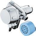 AquaCare Combo Shower Head Water Filter with Built-in 3-way Water Diverter by HotelSpa