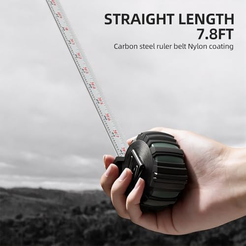 SENDA 4 Pack Tape Measure 16Ft - Heavy Duty Tape Measure with 25mm Wide with Three Stops, High Precision Measuring Tape Retractable Measuring Tape, Rubber for Comfortable Grip, Fraction Markings - Image 7