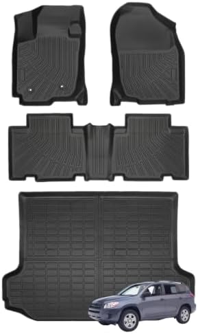 Priprilod Floor Mats & Trunk Cargo Liners Fit for Toyota RAV4 2006-2012 by Priprilod