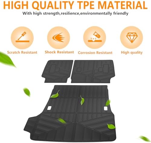 Cargo Mat Compatible with 2025 2026 Toyota 4Runner(Only for 5 Seats Gas) Cargo Liner Backrest Liner Seatback Protector for Toyota 4Runner Accessories(25-26 4Runner) - Image 7