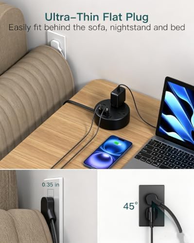 Travel Power Strip - Cruise Ship Essentials with 3ft Retractable Cord - Image 5