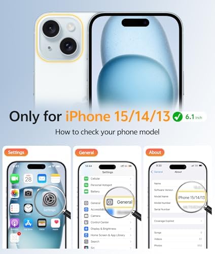 FNTCASE for iPhone 15/14/13 Case, Fit for Magsafe, Glass Screen Protector - Image 2