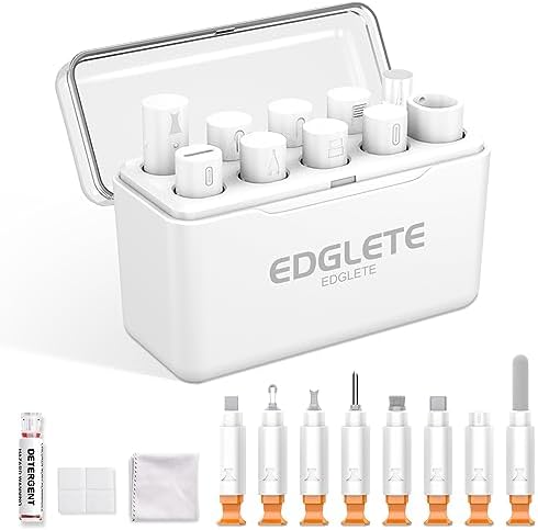 iPhone Cleaning Kit for Charging Port Phone USB C with Storage Case, White by CleaningAssistantforDevices