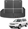 Custom for 2008-2013 Toyota Highlander Cargo Mats Trunk Liner and 3rd Rear Seat Backrest Mat All Weather TPE Protection Mat Accessories (for 2008-2013 Toyota Highlander) by Yonugli