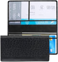 Car Registration and Insurance Card Holder PU Leather, Durable Car Document Holder Clear Window for License Documents, Interior Vehicle Organizer for Women Men (Leopard) by Unknown