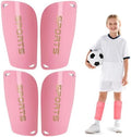 Kids Soccer Shin Guards 2 Pairs Slip-in Youth Shin Pads for Boys Girls, Lightweight PP+EVA Soccer Protective Gear Fits with Shin Guard Sleeves(not Included), Toddler to Teen Sizes Multiple Colors by Unknown