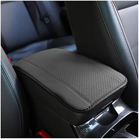Ziciner Leather Car Center Console Armrest Pad, PU Waterproof Auto Seat Box Cover Protector, Hand Rest Cushion Protection Pad, Vehicles Interior Accessories Universal for Truck,SUV (Gray A) by Ziciner
