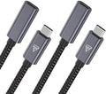 Faracent USB Type C Extension Cable 2Packs 1.5ft USB 3.2 Male to Female by Faracent