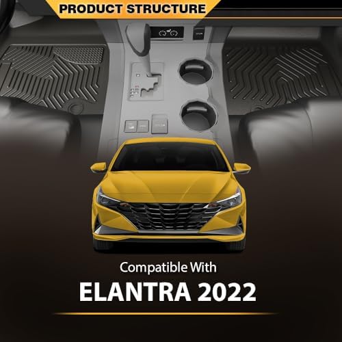 G-PLUS 3PCS Floor Mats Fit Hyundai Elantra 2022,1st & 2nd Row - Image 5