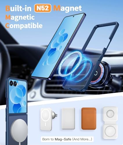 FNTCASE for Samsung Galaxy Z Flip 7 Case, Fit for Magsafe, Screen Protector - Image 3