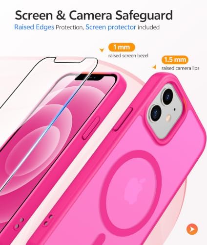 FNTCASE for iPhone 12 / 12 Pro Case, with Screen Protector, Fit for Magsafe - Image 4