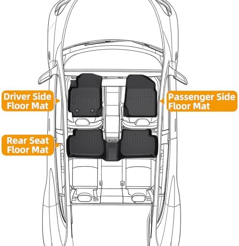 Floor Mats for Toyota Corolla 2003-2008(NOT for with Rear Seat Vents) - Image 6