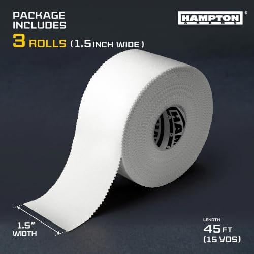 Hampton Adams Athletic Sports Tape, Very Strong, Easy Tear, No Residue - Image 2