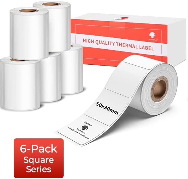 [6x230 pcs] Phomemo Original Labels M110-1.97'' x 1.18''(50x30mm) by Phomemo