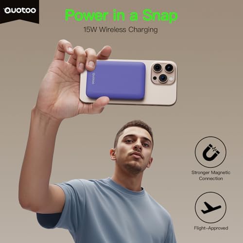 for Magsafe Portable Charger, 5000mAh Slim Wireless Magnetic Power Bank - Image 2