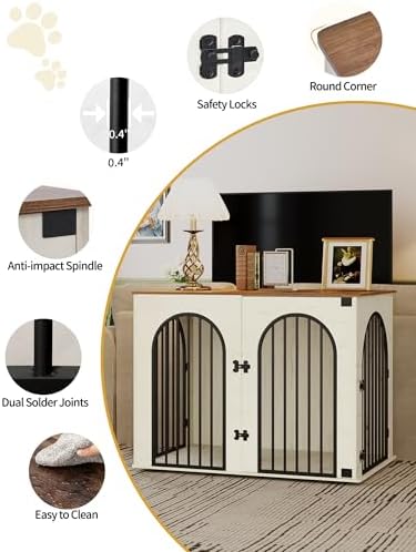Hzuaneri 44.1'' Dog Crate Furniture,Dog Kennel Indoor for Medium/Large Dogs - Image 5