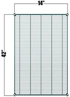 Green Epoxy Wire Shelf |Pack of 2 Shelves| for Storage in Humid Environments | Ideal for Restaurants, Stores, Businesses and Homes (Green Epoxy Wire Shelves, 14''W x 42''L) - Image 2