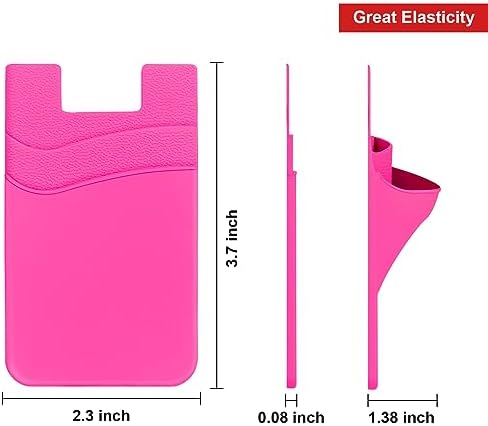 Senose Phone Wallet, 3 Pack Phone Card Holder Stick On Back of Cellphones - Image 4