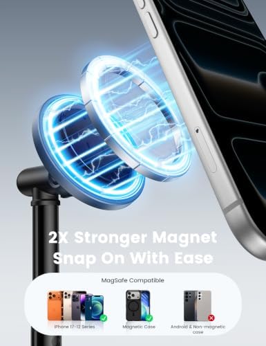 Lamicall Magnetic Phone Stand for Desk, Height Adjustable Holder for iPhone - Image 3
