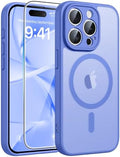 FNTCASE for iPhone 15 Pro Max Case, Fit for Magsafe, Glass Screen Protector by FNTCASE