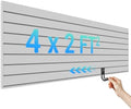Ezlaino Slatwall 4ft x 2ft PVC Slat Wall Paneling Garage Wall Organizer by Ezlaino